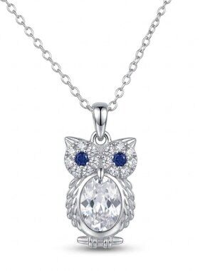 Silver Owl Necklace - 925 Sterling Silver, 2019 Charmed Aroma Owl Collection